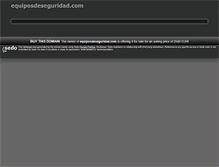 Tablet Screenshot of equiposdeseguridad.com